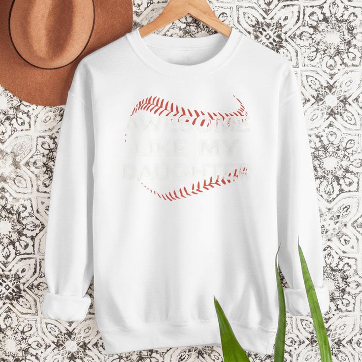 Awesome Like My Daughter Baseball Dad Premium Men Sweatshirt Awesome Like My Daughter Baseball Dad Premium Men Sweatshirt
