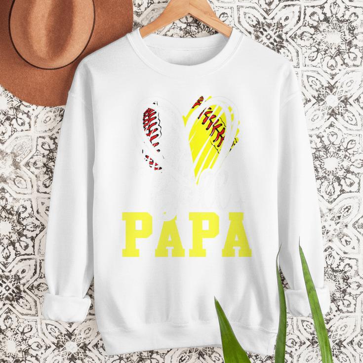 Ball Papa Softball Baseball Dad Daddy Premium Men Sweatshirt Ball Papa Softball Baseball Dad Daddy Premium Men Sweatshirt