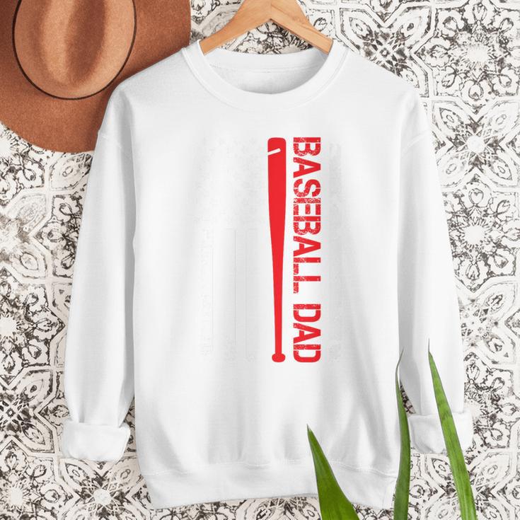 Baseball Dad Baseball American US Flag Baseball Sport Team Premium Men Sweatshirt Baseball Dad Baseball American US Flag Baseball Sport Team Premium Men Sweatshirt