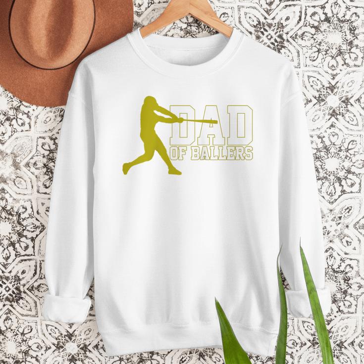Baseball Dad Of Ballers Raglan Baseball Tee Men Sweatshirt
