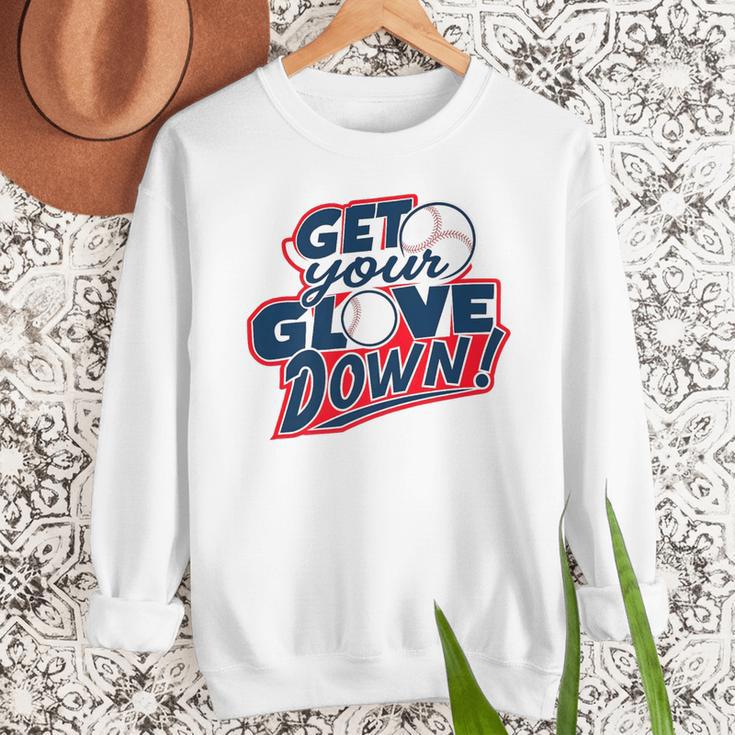 Baseball Dad Coach Training Saying Get Your Glove Down Premium Men Sweatshirt