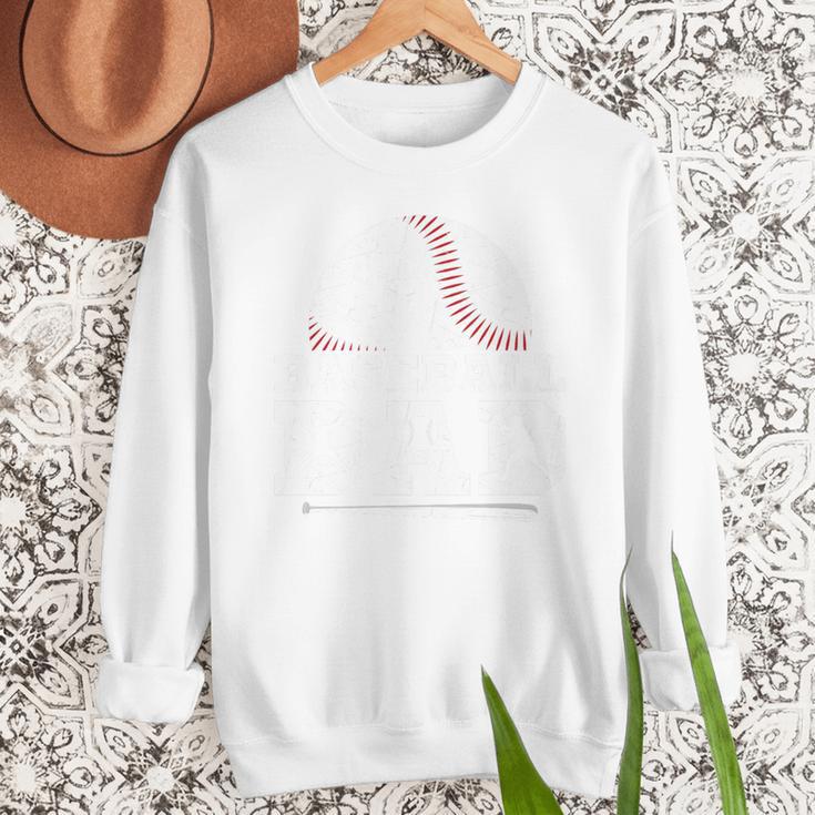 Baseball Dad Father Sport Fan Premium Men Sweatshirt