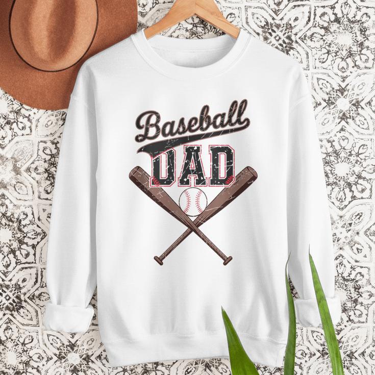 Baseball Dad Father's Day Baseball Daddy Game Day Toddlers Men Sweatshirt Baseball Dad Father's Day Baseball Daddy Game Day Toddlers Men Sweatshirt