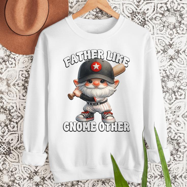 Baseball Dad Gnome For Baseball Grandpa Fathers Day Premium Tri-Blend Men Sweatshirt Baseball Dad Gnome For Baseball Grandpa Fathers Day Premium Tri-Blend Men Sweatshirt