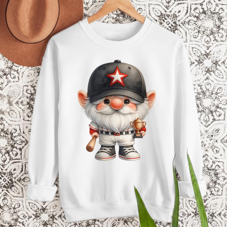 Baseball Dad Gnome For Baseball Lover With Winner Trophy Premium Tri-Blend Men Sweatshirt Baseball Dad Gnome For Baseball Lover With Winner Trophy Premium Tri-Blend Men Sweatshirt