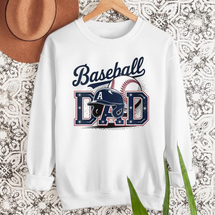Baseball Dad Proud Fathers Sports Gear Men Sweatshirt