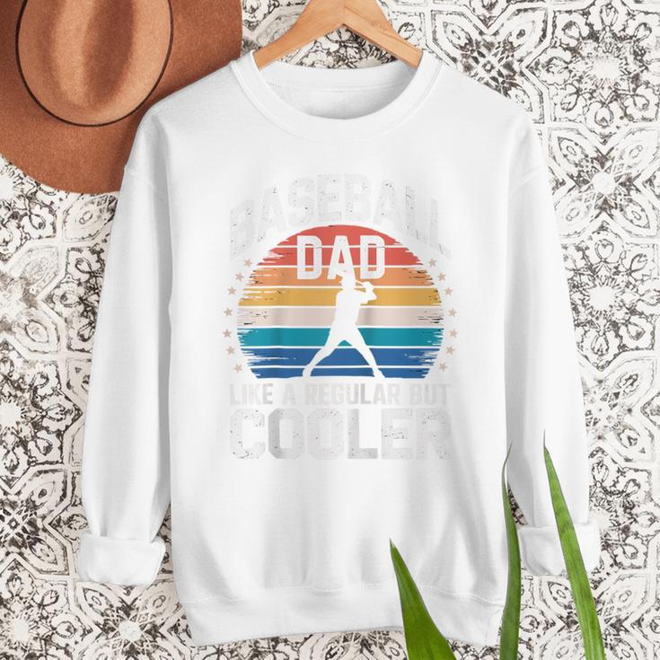 Baseball Dad Like a Regular Dad But Cooler Raglan Baseball Tee Men Sweatshirt