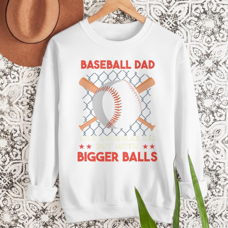 Baseball Dad Like a Regular Dad But With Bigger Balls Premium Men Sweatshirt Baseball Dad Like a Regular Dad But With Bigger Balls Premium Men Sweatshirt