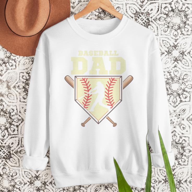 Baseball Dad Sport Fan Father Premium Men Sweatshirt