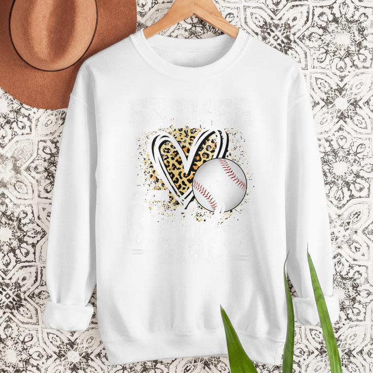 Father Of The Birthday Girl Baseball Dad Leopard Heart Premium Tri-Blend Men Sweatshirt
