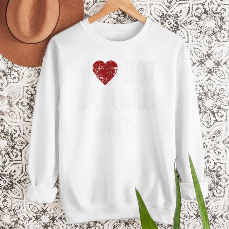 I Love Hot Baseball Dads Red Hearts Premium Men Sweatshirt I Love Hot Baseball Dads Red Hearts Premium Men Sweatshirt