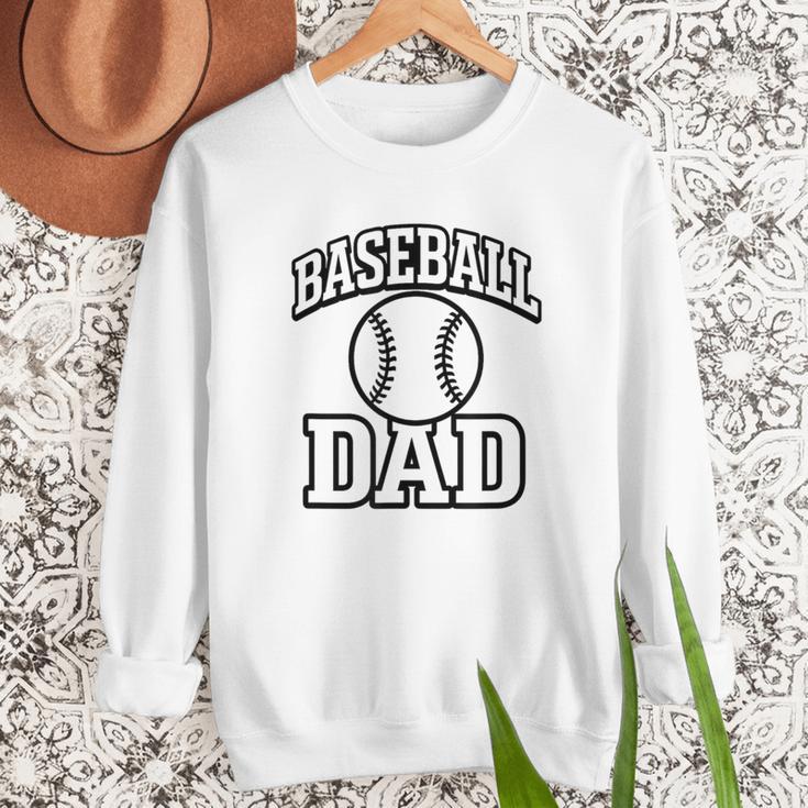 Minimalist Baseball Dad Men Sweatshirt Minimalist Baseball Dad Men Sweatshirt