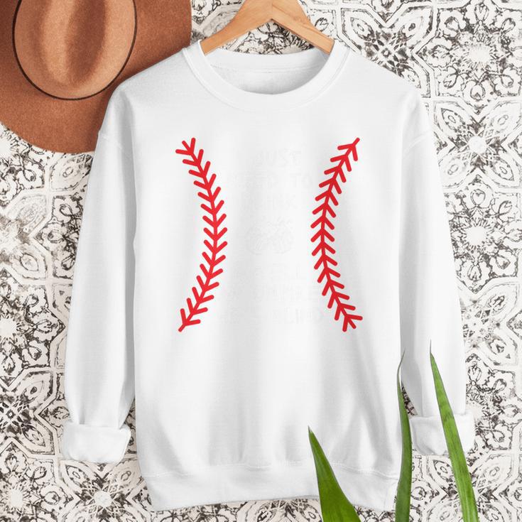 Need To Drink And Tell An Umpire He's Blind Baseball Dad Premium Men Sweatshirt