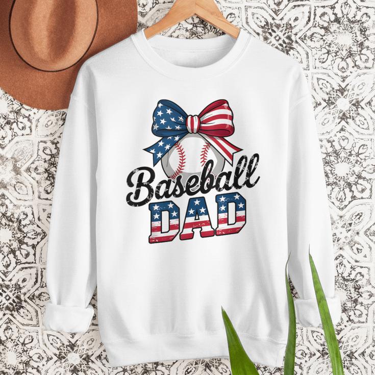 Patriotic Baseball Dad 4th Of July For All American Fathers Men Sweatshirt Patriotic Baseball Dad 4th Of July For All American Fathers Men Sweatshirt