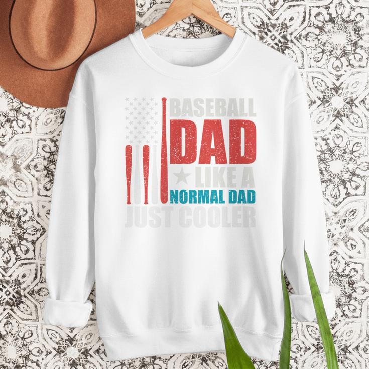 Patriotic Baseball Dad Father's Day American Flag Premium Men Sweatshirt Patriotic Baseball Dad Father's Day American Flag Premium Men Sweatshirt