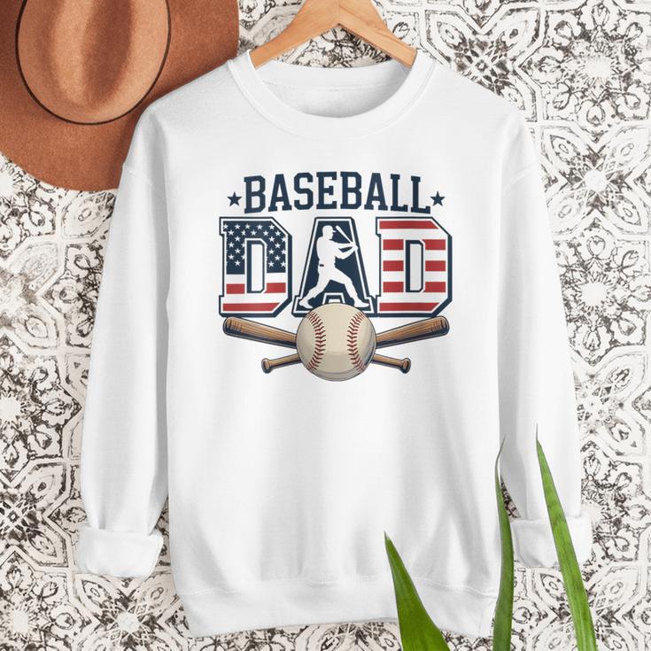 Patriotic Baseball Dad USA Flag American 4th Of July Men Sweatshirt Patriotic Baseball Dad USA Flag American 4th Of July Men Sweatshirt