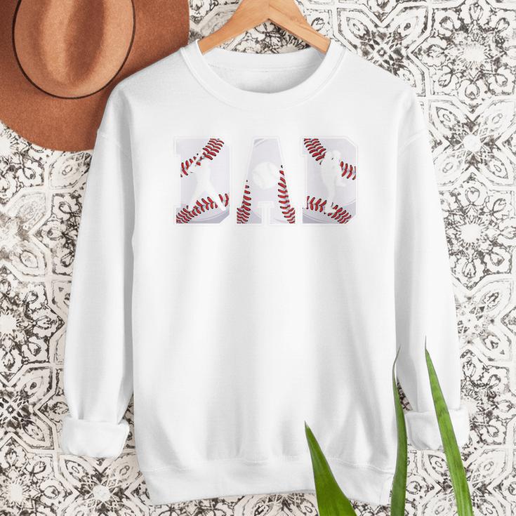 Retro Baseball Dad Daddy Father Happy Fathers Day Men Guys Premium Men Sweatshirt Retro Baseball Dad Daddy Father Happy Fathers Day Men Guys Premium Men Sweatshirt