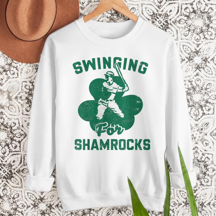 Shamrock Baseball Dad St Patricks Irish Ireland St Paddys Men Sweatshirt Shamrock Baseball Dad St Patricks Irish Ireland St Paddys Men Sweatshirt