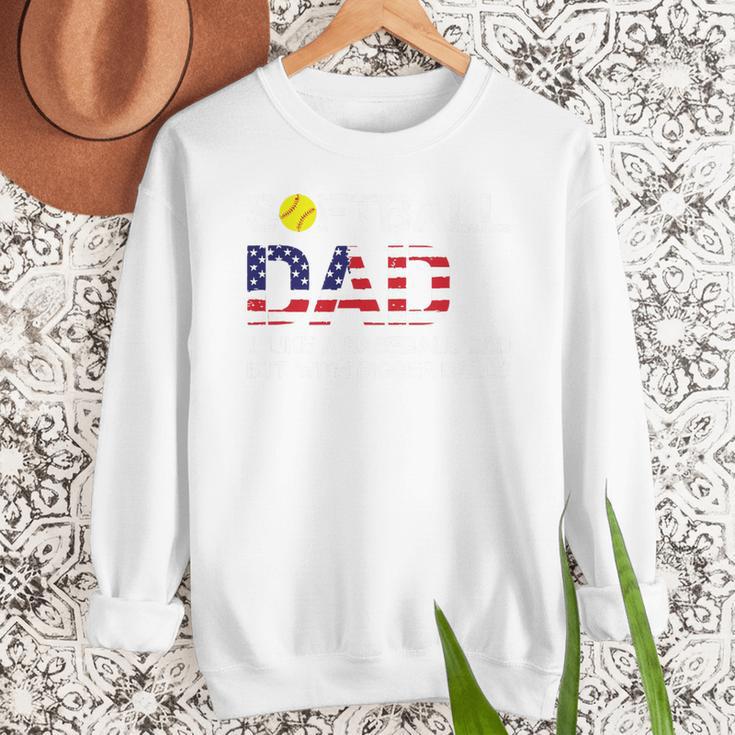 Softball Dad Like Baseball Dad But Bigger Balls Joke Premium Tri-Blend Men Sweatshirt Softball Dad Like Baseball Dad But Bigger Balls Joke Premium Tri-Blend Men Sweatshirt