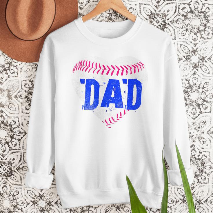 Softball Dad Baseball Dad Tee Ball Dad Premium Men Sweatshirt