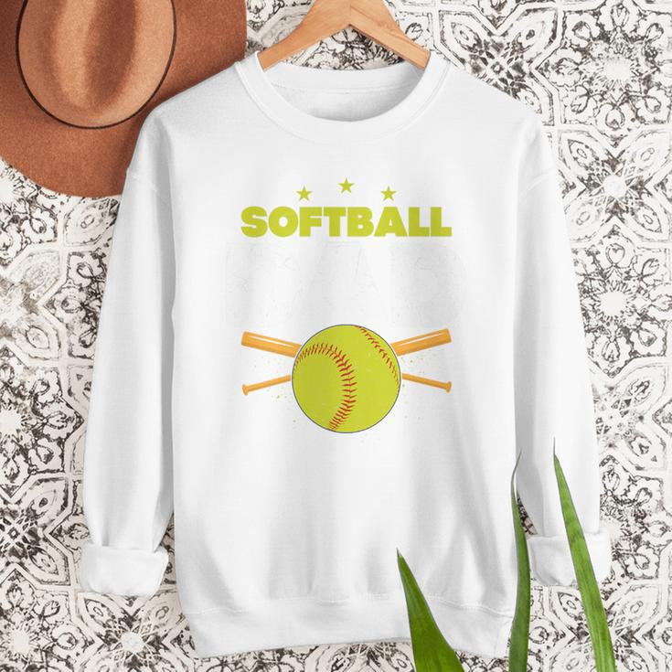 Softball Dad Just Like A Baseball Dad Player Premium Men Sweatshirt Softball Dad Just Like A Baseball Dad Player Premium Men Sweatshirt