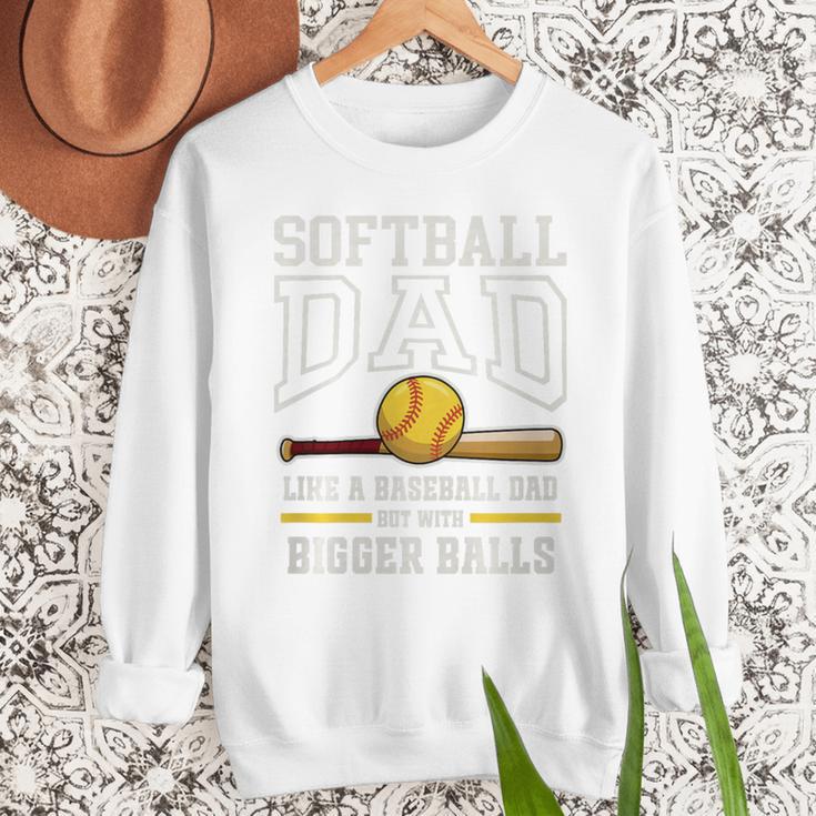 Softball Dad Tees Like Baseball Dad But Bigger Balls Premium Tri-Blend Men Sweatshirt Softball Dad Tees Like Baseball Dad But Bigger Balls Premium Tri-Blend Men Sweatshirt