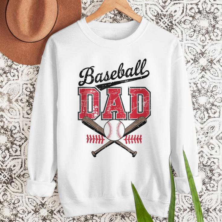 Vintage Baseball Dad Daddy Father's Day Baseball Players Men Sweatshirt Vintage Baseball Dad Daddy Father's Day Baseball Players Men Sweatshirt