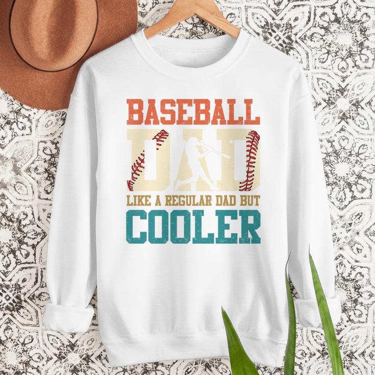 Vintage Baseball Dad Like a Regular Dad But Cooler Men Premium Men Sweatshirt