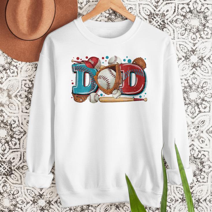 Women's Baseball Dad Father's Day Softball Baseball Player Coach Men Men Sweatshirt Women's Baseball Dad Father's Day Softball Baseball Player Coach Men Men Sweatshirt