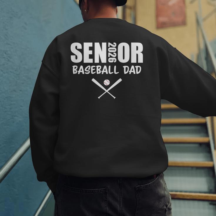 2026 Senior Baseball Dad Team Parent Helper Men's Sweatshirt Back Print