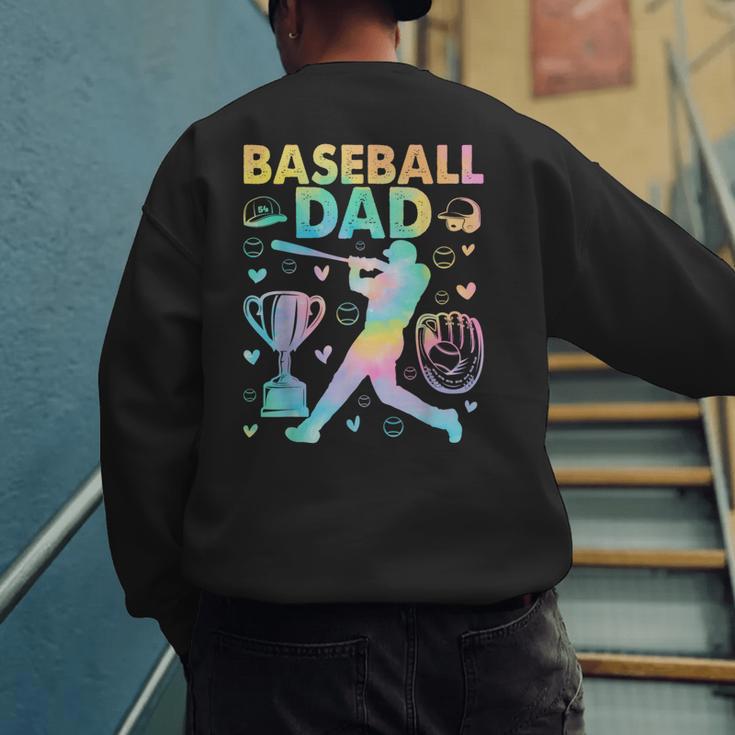 Baseball Dad Cool Fathers Day Coach Player Daddy Papa Men Men's Sweatshirt Back Print Baseball Dad Cool Fathers Day Coach Player Daddy Papa Men Men's Sweatshirt Back Print