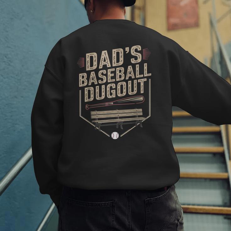 Baseball Baseball Dad Dugout Family Matching Men's Sweatshirt Back Print Baseball Baseball Dad Dugout Family Matching Men's Sweatshirt Back Print