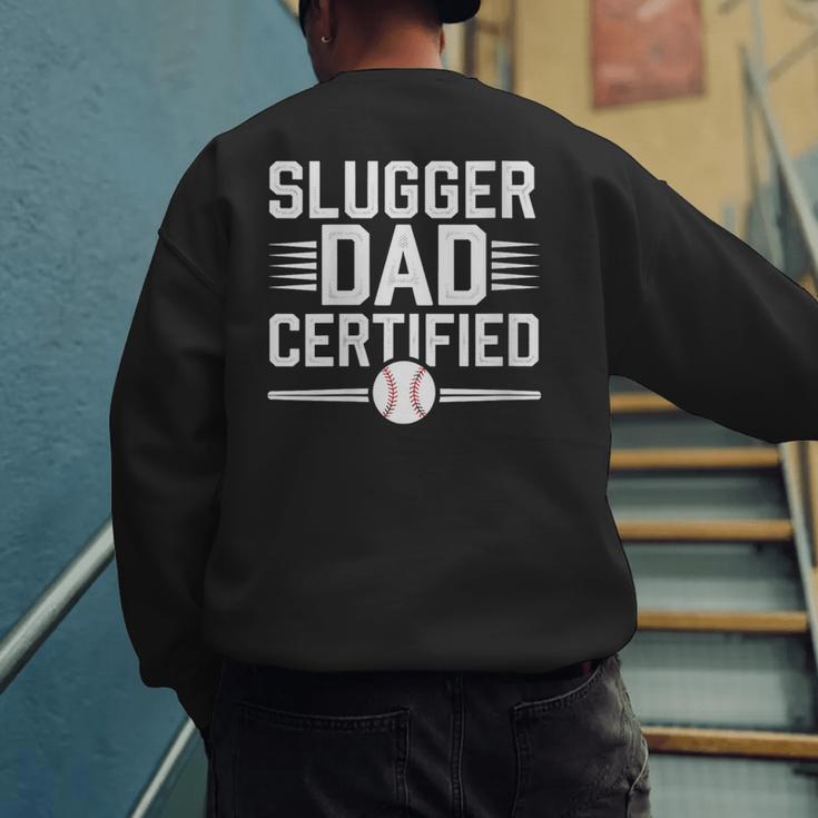 Baseball Dad Father Fathers Day Baseball Lovers Homerun Men's Sweatshirt Back Print Baseball Dad Father Fathers Day Baseball Lovers Homerun Men's Sweatshirt Back Print