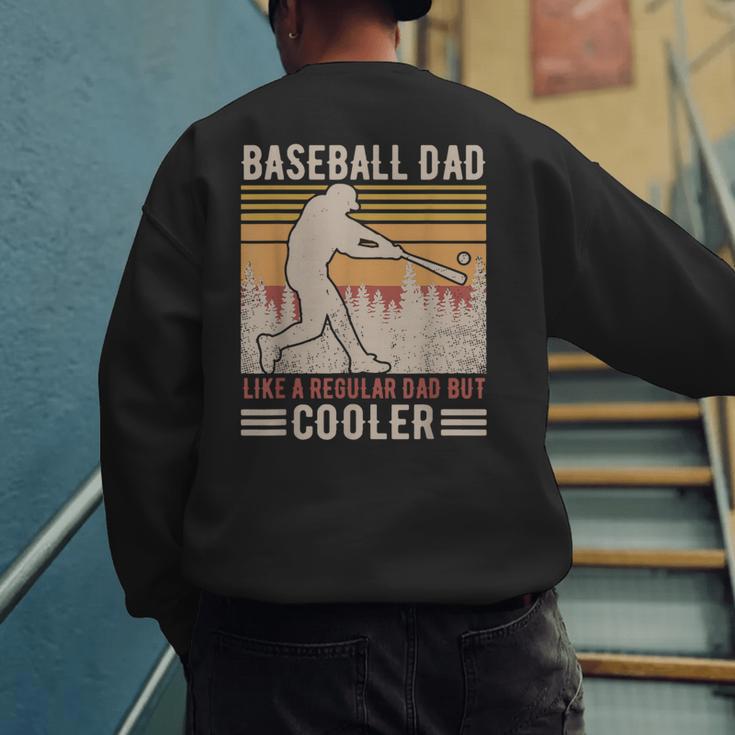 Baseball Dad Like Regular But Cooler Coach Player Fans Men's Sweatshirt Back Print Baseball Dad Like Regular But Cooler Coach Player Fans Men's Sweatshirt Back Print