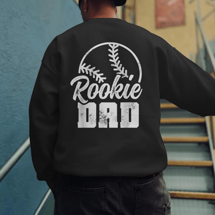 Baseball Dad Softball Game Rookie Dad Baseball Men's Sweatshirt Back Print Baseball Dad Softball Game Rookie Dad Baseball Men's Sweatshirt Back Print