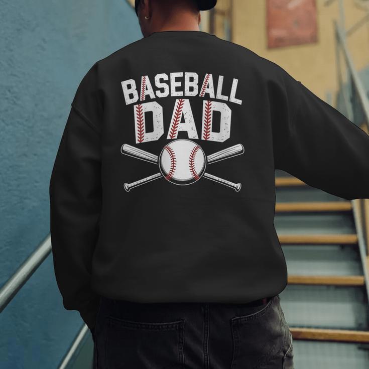 Baseball Dad Tees For Men Boys Kid Happy Fathers Day Men's Sweatshirt Back Print Baseball Dad Tees For Men Boys Kid Happy Fathers Day Men's Sweatshirt Back Print