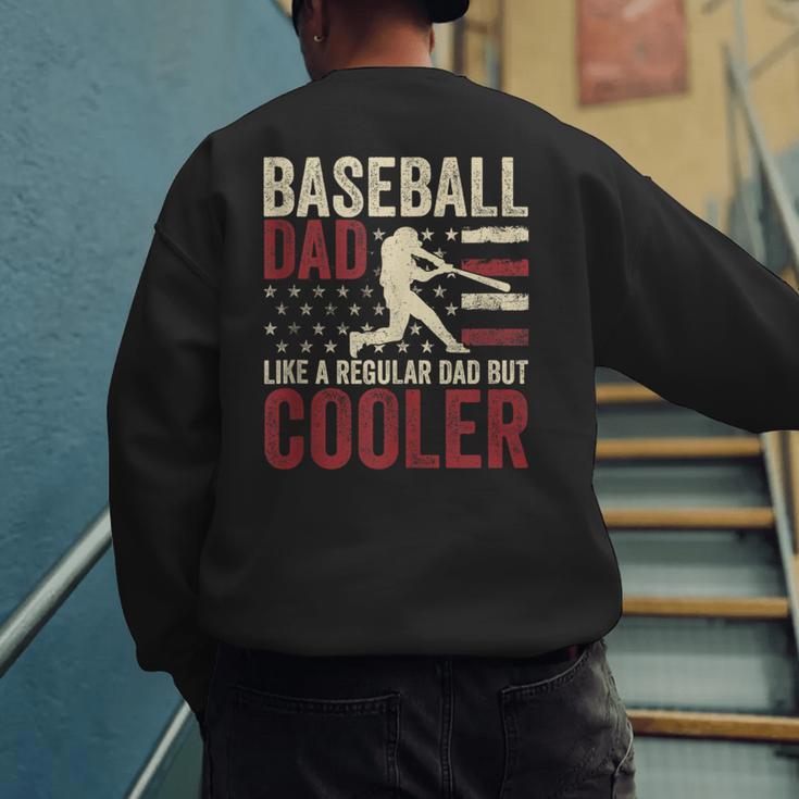 Baseball Dad Vintage Baseball Father’s Day Men's Sweatshirt Back Print Baseball Dad Vintage Baseball Father’s Day Men's Sweatshirt Back Print