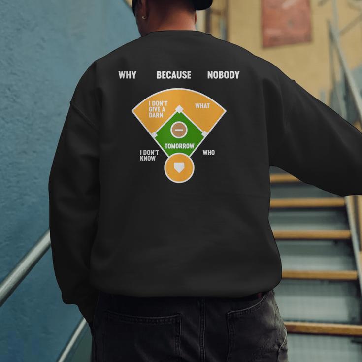 Baseball Father's Day Joke Vintage Baseball Dad Men's Sweatshirt Back Print Baseball Father's Day Joke Vintage Baseball Dad Men's Sweatshirt Back Print