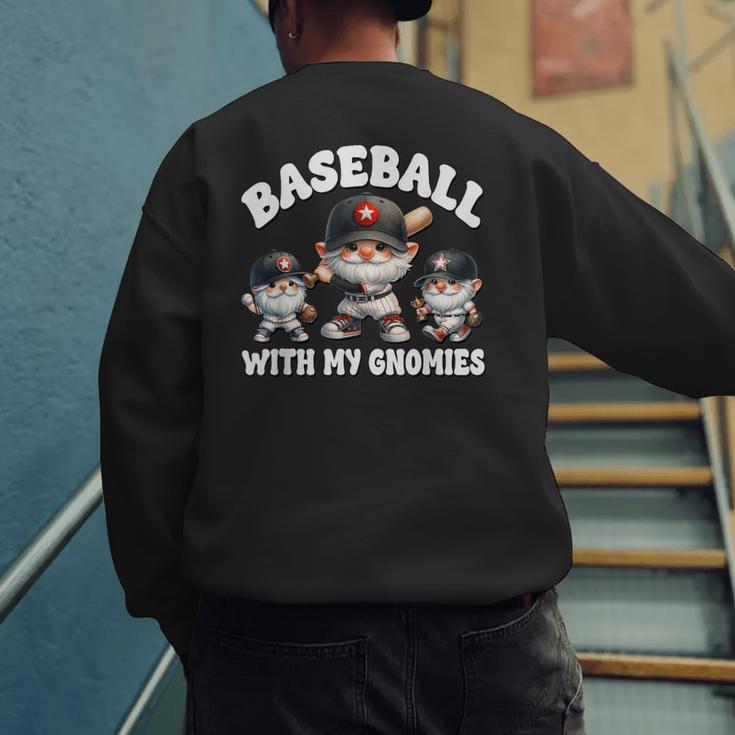 Baseball Gnome Grandpa With Sayings For Baseball Dad Coach Men's Sweatshirt Back Print Baseball Gnome Grandpa With Sayings For Baseball Dad Coach Men's Sweatshirt Back Print