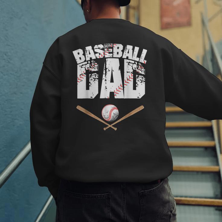 Fathers Day Baseball Dad Men's Sweatshirt Back Print Fathers Day Baseball Dad Men's Sweatshirt Back Print