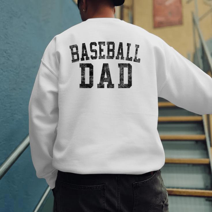 Baseball Dad Birthday Classic Bold Font Baseball Daddy Men's Sweatshirt Back Print Baseball Dad Birthday Classic Bold Font Baseball Daddy Men's Sweatshirt Back Print