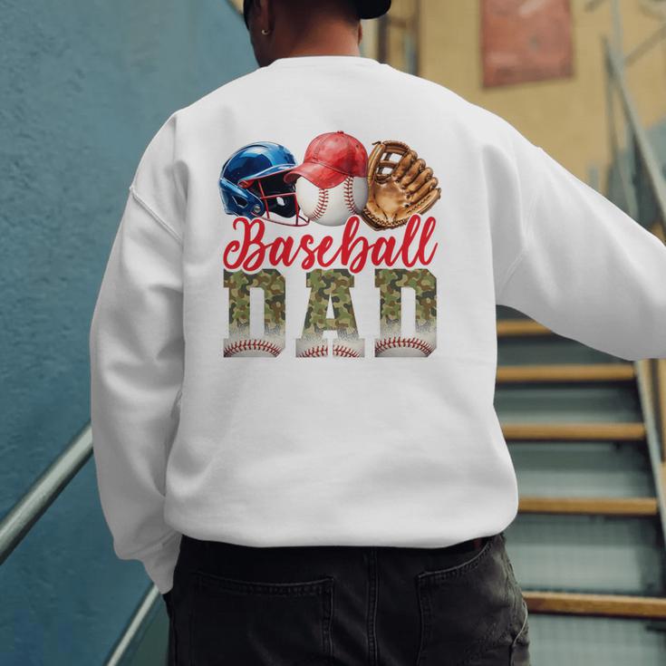 Baseball Dad Camo Father's Day Baseball Stuff Men Premium Men's Sweatshirt Back Print Baseball Dad Camo Father's Day Baseball Stuff Men Premium Men's Sweatshirt Back Print