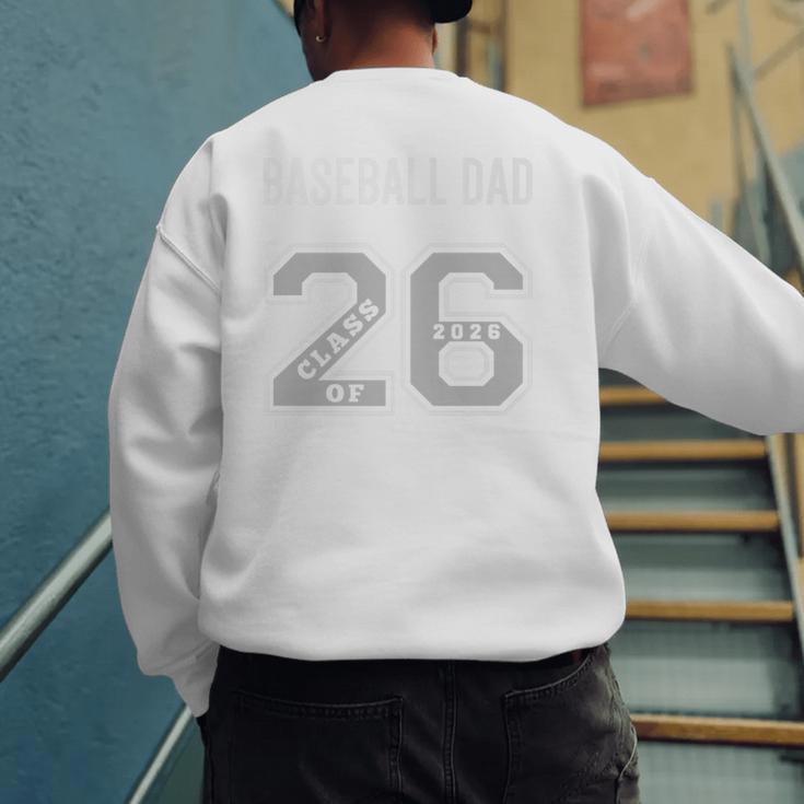 BASEBALL DAD CLASS OF 2026 BASEBALL DAD 26 SWAG CLASS 26 Premium Men's Sweatshirt Back Print BASEBALL DAD CLASS OF 2026 BASEBALL DAD 26 SWAG CLASS 26 Premium Men's Sweatshirt Back Print