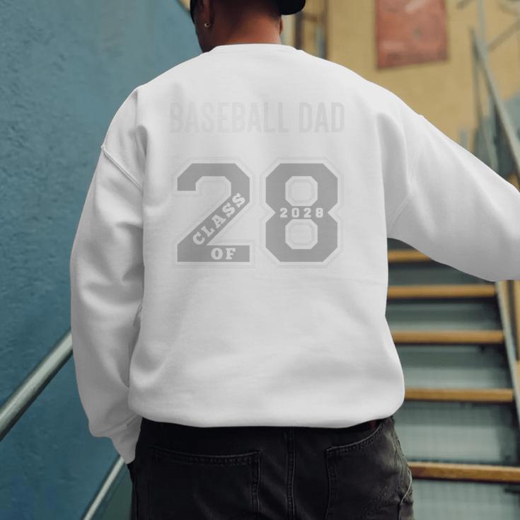 BASEBALL DAD CLASS OF 2028 BASEBALL DAD 28 CLASS OF 28 Premium Men's Sweatshirt Back Print