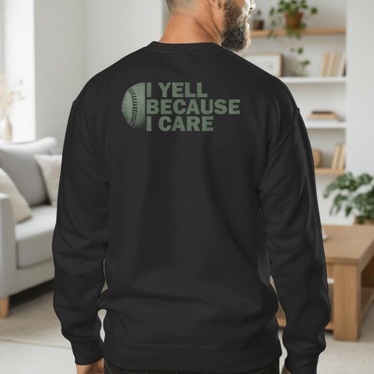 Baseball Art For Men Humor Baseball Dad Men's Sweatshirt Back Print Baseball Art For Men Humor Baseball Dad Men's Sweatshirt Back Print