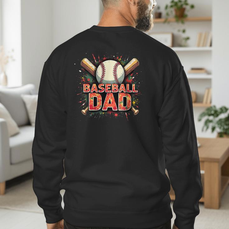 Baseball Dad Camouflage Tee For Proud Fathers Men's Sweatshirt Back Print Baseball Dad Camouflage Tee For Proud Fathers Men's Sweatshirt Back Print