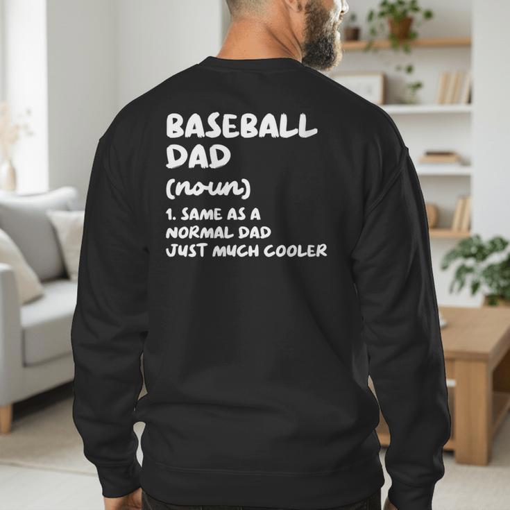 Baseball Dad Definition Men's Sweatshirt Back Print