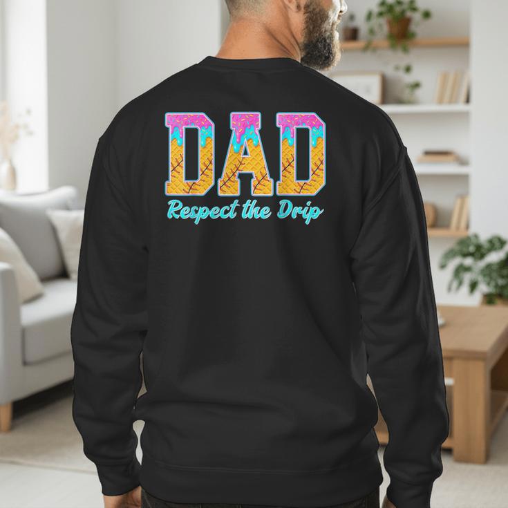 Baseball Dad Drip Men's Sweatshirt Back Print Baseball Dad Drip Men's Sweatshirt Back Print