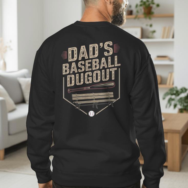 Baseball Baseball Dad Dugout Family Matching Men's Sweatshirt Back Print Baseball Baseball Dad Dugout Family Matching Men's Sweatshirt Back Print