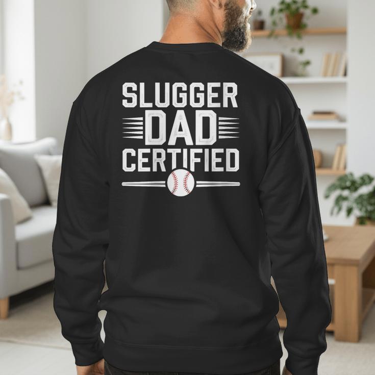 Baseball Dad Father Fathers Day Baseball Lovers Homerun Men's Sweatshirt Back Print Baseball Dad Father Fathers Day Baseball Lovers Homerun Men's Sweatshirt Back Print